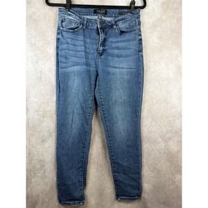 Judy Blue Jeans 11/30 Blue Relaxed Fit Speckled Paint Splatter JB88226 29x26
